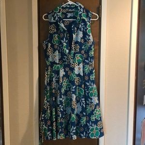 Banana republic belted sleeveless dress